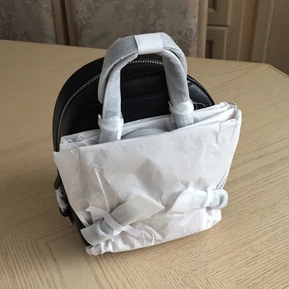 Michael Kors Jaycee Black Leather Backpack - Picture 6 of 10